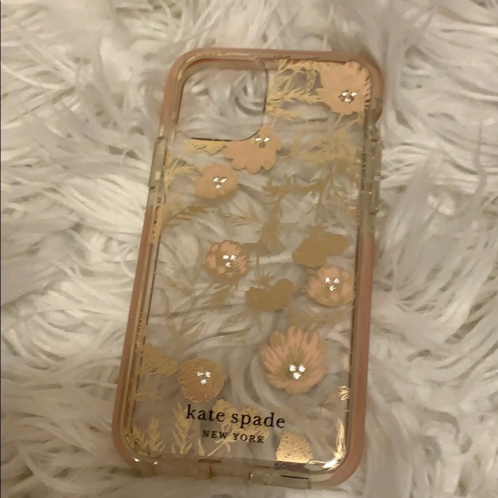 Kate Spade floral rhinestone case